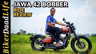 Jawa 42 Bobber First Ride Review |  Is This Better Than Perak ?  BikerDaadLife