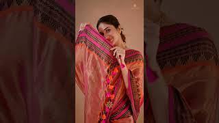 South Charm Tissue Cotton Saree with Traditional Border #sutisancha