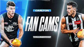 Fan Cams | Carlton v Collingwood | AFL Round 23, 2022