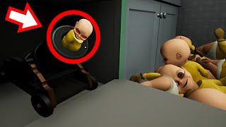 ЗАРЯДИЛ ЛЫСОГО В ПУШКУ В ДУХОВКЕ ?! ИГРА The Baby In Yellow