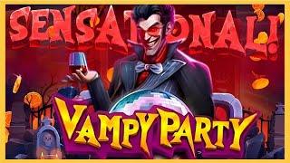 СТРИМЕР ПОЙМАЛ МАКСВИН В СЛОТЕ VAMPY PARTY! ПОЛЯНА ТОП СИМВОЛА И ЗАНОС НА ***.***р