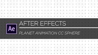 After Effects Planet Animation CC sphere