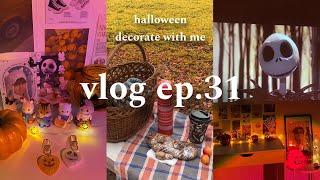  vlog ep. 31 : обзор покупок к хэллоуину, осенний декор комнаты  halloween decorate with me