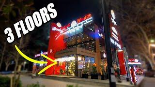 Inside The WORLD'S BIGGEST Wendy's!  (The Menu Will Surprise You) 