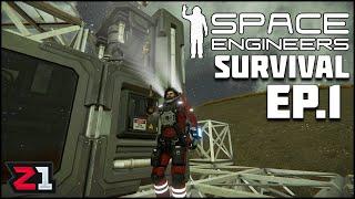 Dropping on a Planet With Nothing But Tools to Survive ! Space Engineers Survival Ep.1 | Z1 Gaming