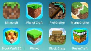 Minecraft, Planet Craft, PickCrafter, MergeCrafter, Block Craft 3D, Planet, Block Crazy, RealmCraft