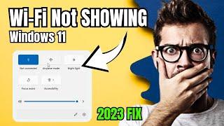 FIX Wifi Not Showing in Windows 11 settings | Fix Missing WiFi Icon (2023 NEW)