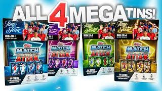 Opening ALL FOUR MEGA TINS from MATCH ATTAX 2024/2025! (Time To Shine Limited Editions!)