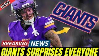  GIANTS SURPRISE NFL AND BRING IN VIKINGS STAR NEW YORK GIANTS NEWS TODAY! NFL NEWS TODAY