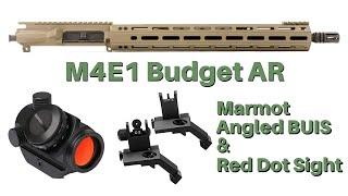 Peace, Love & Guns Budget Build and Marmot Back Up Angled Iron Sights and Marmot Red Dot Sight Video