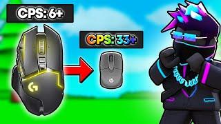 I Used THE WORLDS SMALLEST MOUSE In Roblox BedWars!