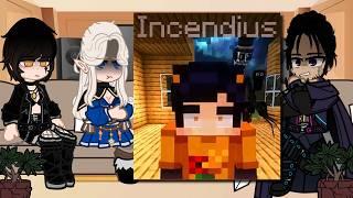 [NTR] Bad ending party React to Lihan as INCENDIUS |Gacha reacts to Minecraft & HamoodeG & AJTHEBOLD
