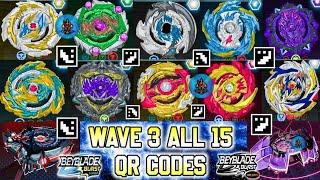 WAVE 3 ALL 15 QR CODES WORLD SPRYZEN S6 TRIUMPH DRAGON D6 VEX LUCIUS L6 || BEYBLADE BURST SURGE APP