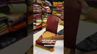 Exclusive cotton sarees with stitched blouse/best office wear collection/At RuffleTrends.com#combos