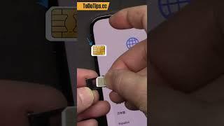 How to insert iPhone 14 Sim Card