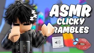 Roblox ASMR with LOTS of whispers! (clicky rambles, squishy sounds) 