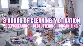 EXTREME 3 HOUR CLEANING MARATHON | DECLUTTER, ORGANIZE + DEEP CLEAN | SPEED CLEANING MOTIVATION 2024