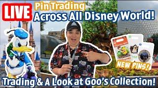 Live: Pin Trading Across Disney World! - Shopping, Trading & Park Hopping - Disney World Livestream