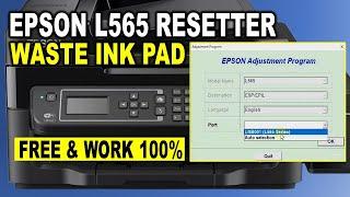 How To Reset Epson L565 A Printer`s ink pad is at the end of its service life | FREE RESETTER