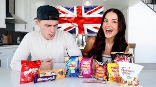 WE TRIED BRITISH SNACKS FOR THE FIRST TIME!