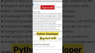 python developer skills required #developer #skills #python