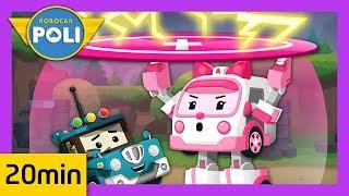 Rescue play for Kids | #1-8 Non Stop | Robocar Poli Game