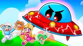 Becoming The BIGGEST UFO In Roblox With MY CRAZY FAN GIRLS...