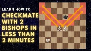 Learn how to CHECKMATE with 2 bishops in less than 2 minutes  Easiest way