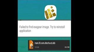 HOW TO SEATUP EXAGEAR APPLICATION || Failed to find exagear image