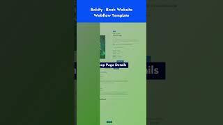 Bokify   Book Website Webflow Template #webflowtemplate #webflow #htmllib