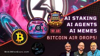 AI Staking, AI Agents and AI Memes Tokens With Huge Potential - Bitcoin Airdrops