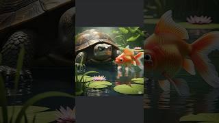 From Unrequited Love to Unbreakable Bond: The Goldfish's Journey#animals  #animalshorts #cute #fish