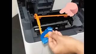 HP laser printer unboxing(135a)