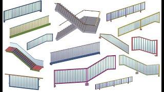 Tekla API Advance - 103 - Railings Standard component - Auto model railings with full details