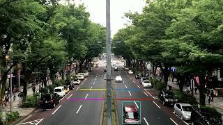 Car Detection and Speed Calculation with YOLOv8, Sort and OpenCV