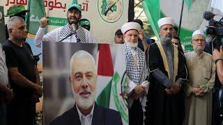 Protests erupt over killing of Hamas' top political leader