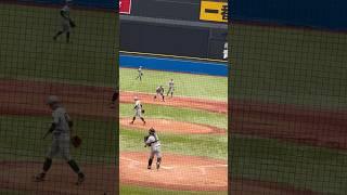 西南学院大学　伊永捕手2塁送球 広島新庄高卒#野球#baseball#大学野球#shorts#short