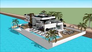 симс 3 строим плавучий дом Extreme Плавучий дом симс 3  floating houses with basement floating house