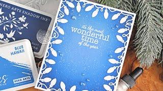 Easy Mass-Producible Holiday Card with Die-Cut Border