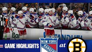 GAME HIGHLIGHTS | 2024-25 Preseason: New York Rangers at Boston Bruins (9/22/24)