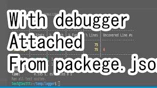 Attach debug from package.json