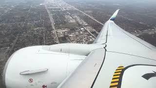 Alaska 737-990 landing, DTW