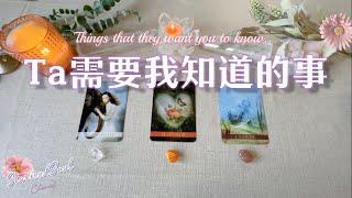 塔羅占卜| Ta需要我知道的事(Timeless)