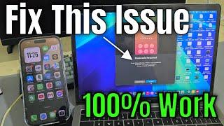 Fix iPhone Mirroring Not Working | iphone mirroring passcode required problem