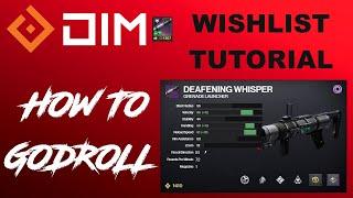 DIM Wishlist Tutorial | Wishlist erstellen | DIM, Gunsmith, light.gg