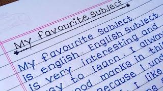 Essay on my favourite subject in English| ten line's essay on My favourite subject| study jone