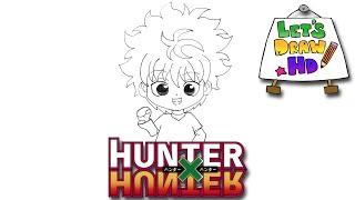 Let's Draw Killua Zoldyck (Chibi) - How to Draw Hunter X Hunter