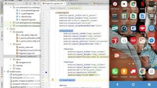 05   Android Studio   App Building   Register Fragment Buttons and OnClickListener