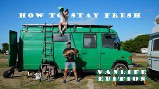 How to stay fresh - Vanlife Griechenland