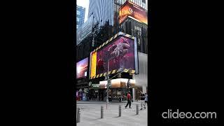 Amazing 3D promotional of Resident evil Netflix in Times Square